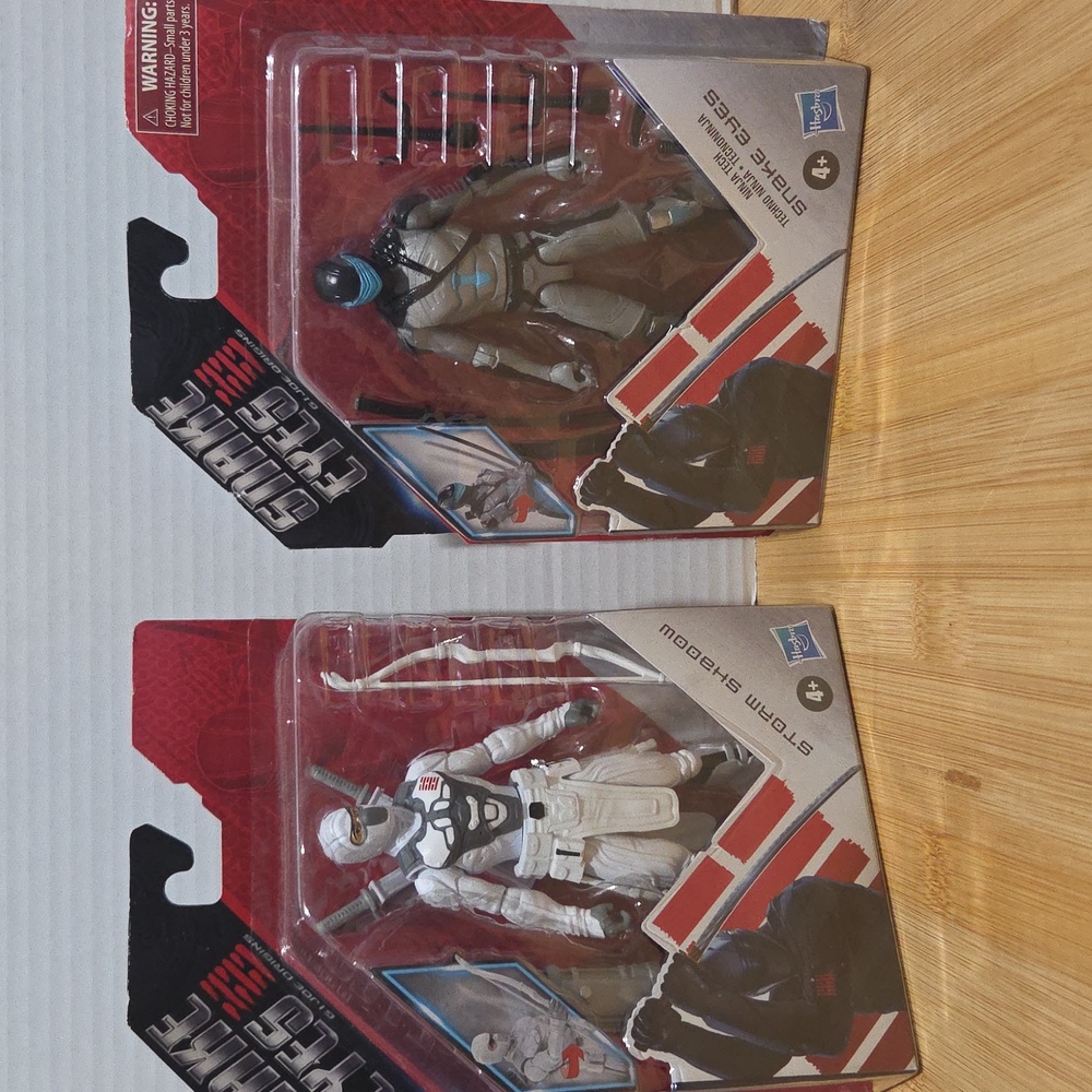 Hasbro G.I. Joe Figures - Snake Eyes And Storm Shadow ..new Sealed